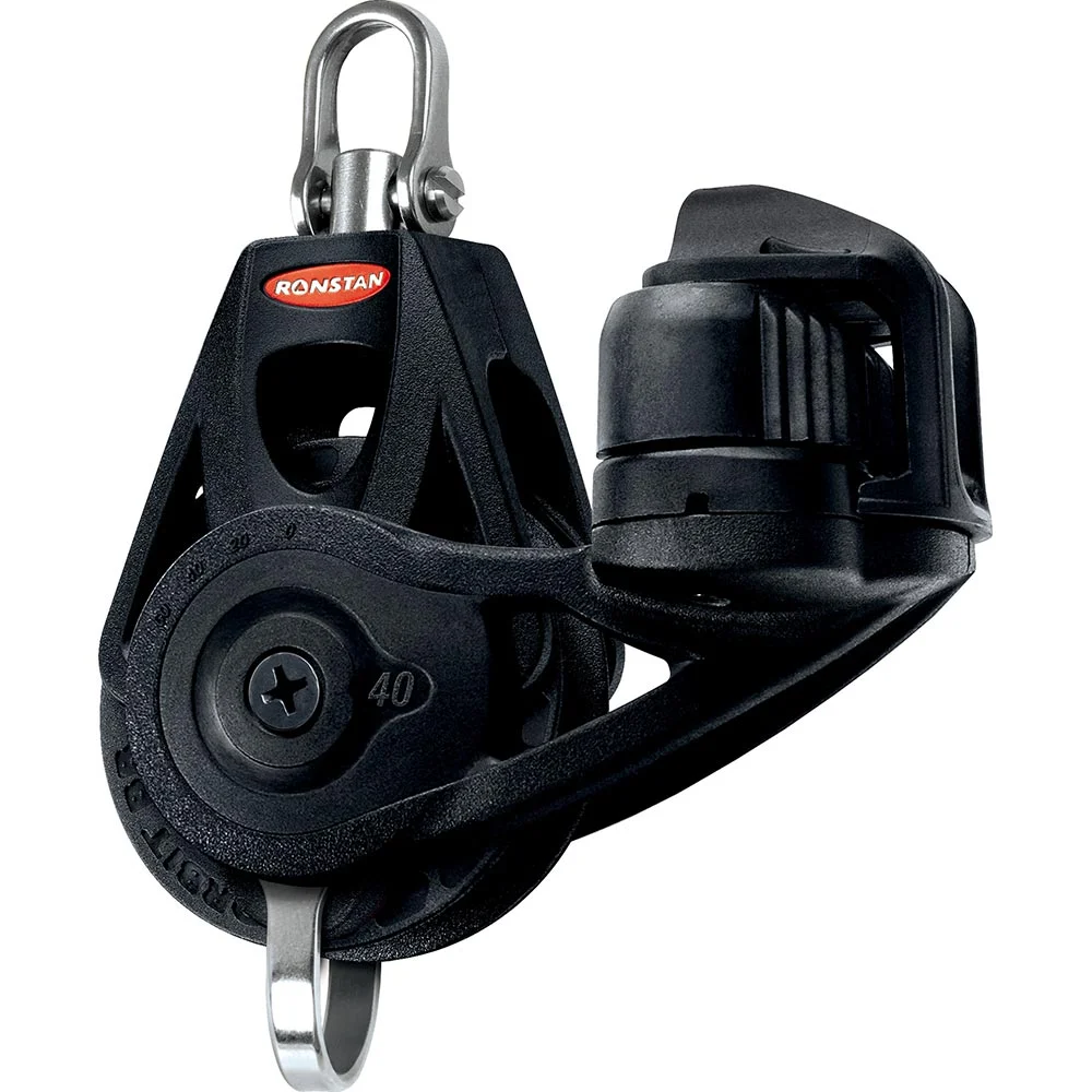 Ronstan Series 40 Ball Bearing Orbit Block - Single - Becket - Cleat - Swivel Head – Marine Boat Replacement Part