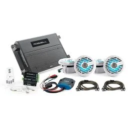 Roswell R1 6.5" Marine Audio Package W/Rgb Remote & Controller - White