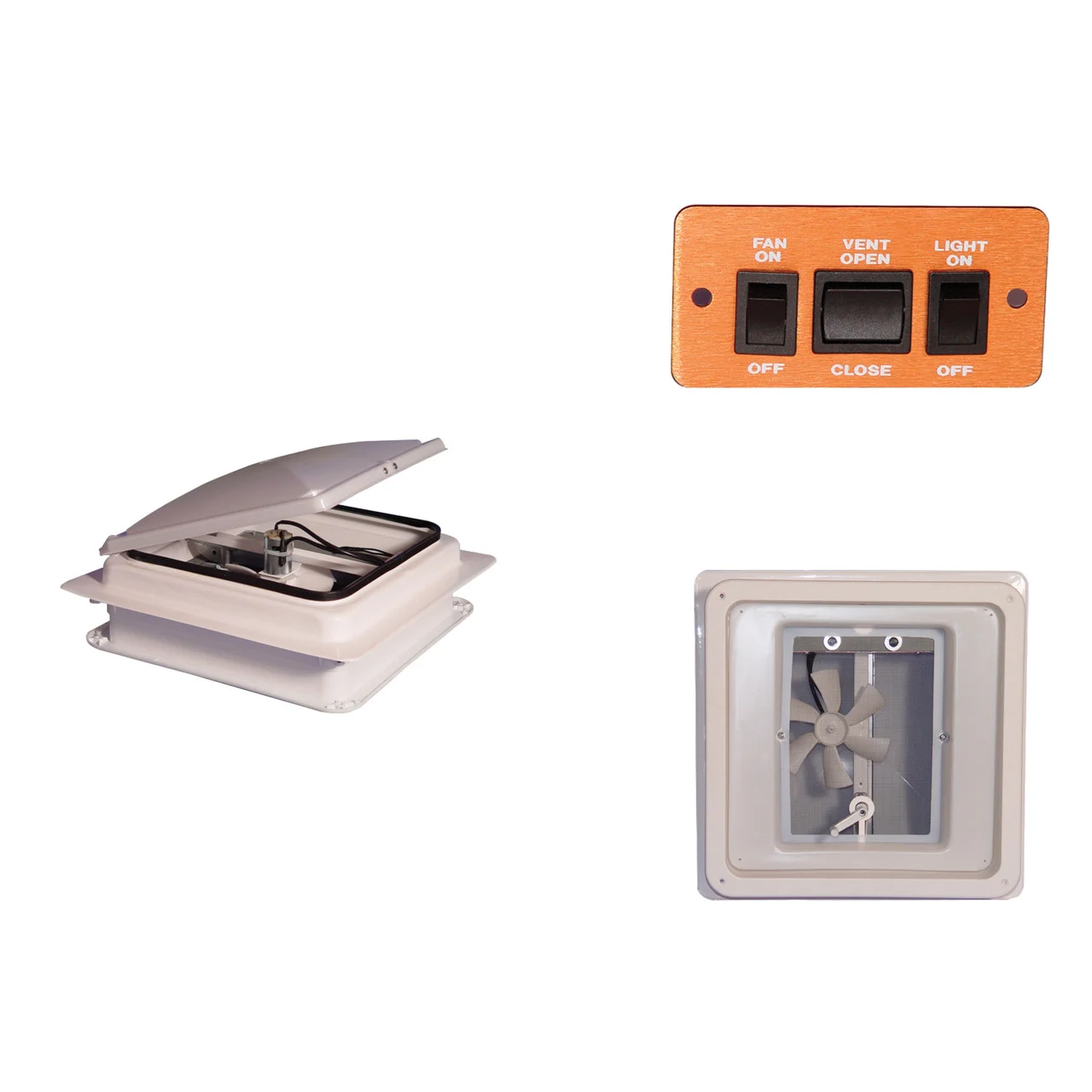Heng's V071142-C4G1 Power Vent with Light - V071142-C4G1