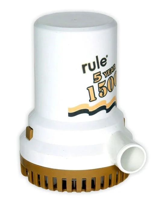 Rule Gold Series Non-Automatic Submersible Bilge Pump 12V 1500 GPH