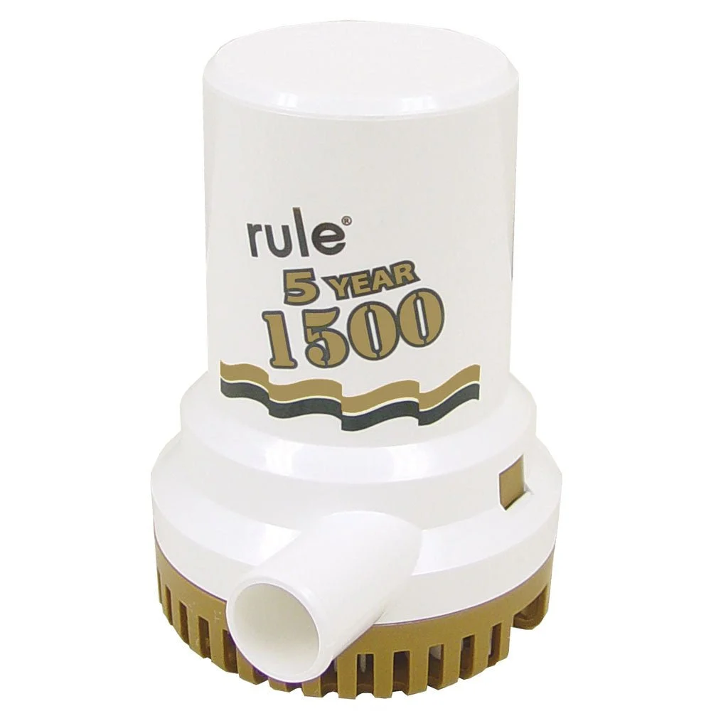 Rule 1500 G.P.H. "Gold Series" Bilge Pump – Marine Boat Replacement Part