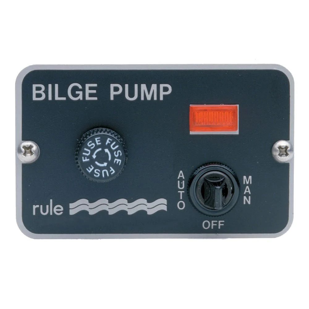 Rule Deluxe 3-Way Panel Lighted Switch f/Auto Float 24/32VDC – Marine Electrical Replacement Part