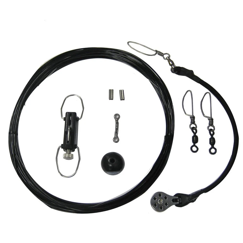 Rupp Marine Rupp Center Rigging Kit w/Klickers - Black Mono 50'