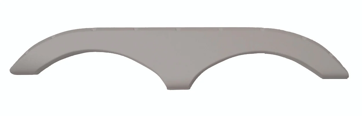 Icon 01671 Tandem Axle Fender Skirt FS770 for Pilgrim - Pilgrim Gray - 1671