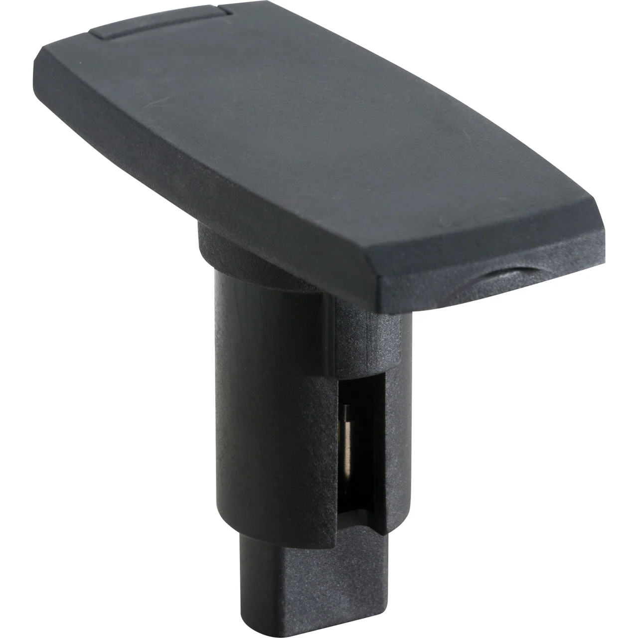 Attwood 910V3B-7 LightArmor Plug-In Base - 3-Pin Rectangle, Black - 910V3PB-7