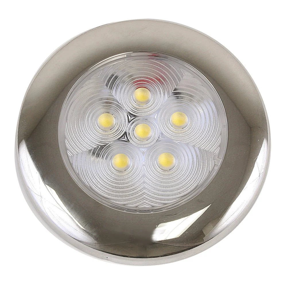 Scandvik B3 Downlight Surface Mount - Cool White - SS Trim - IP67 - 12/24V – Marine Boat Replacement Part