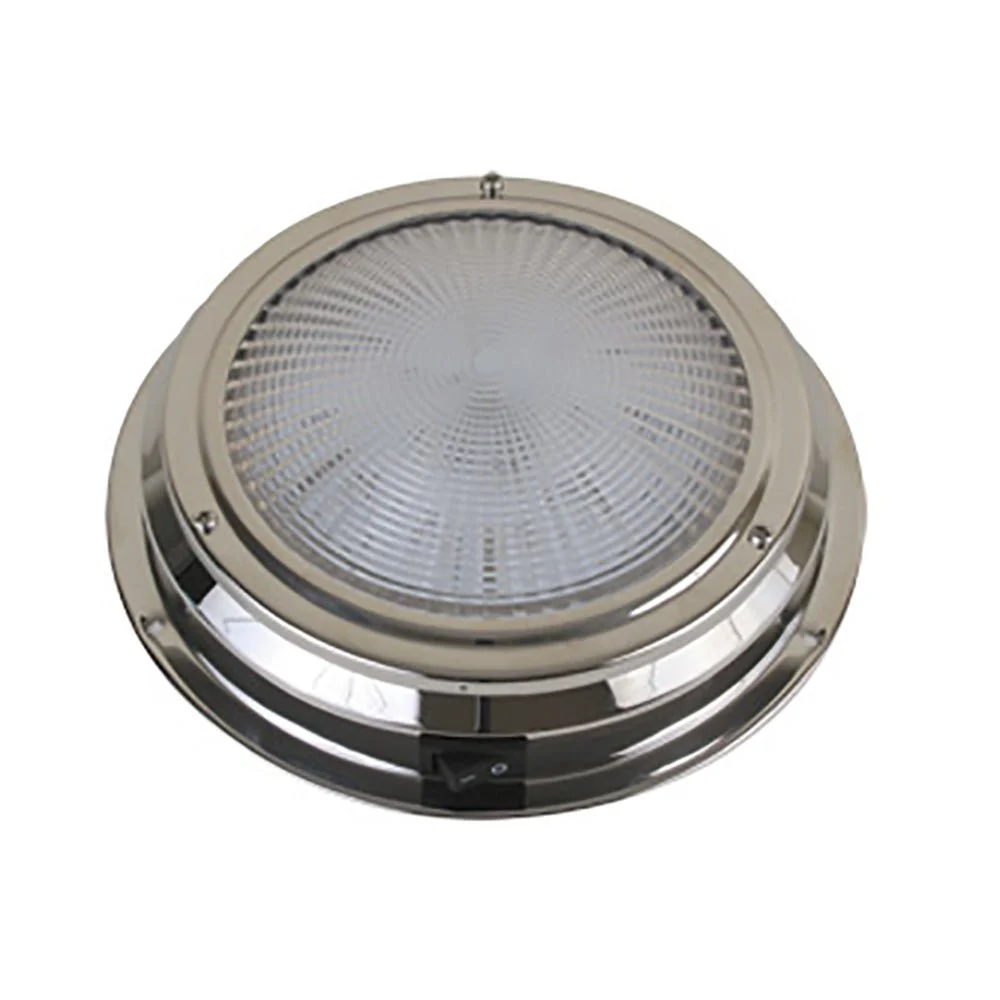 Scandvik LED Dome Light - Traditional - Stainless Steel - 5.5" - 12V – Marine Electrical Replacement Part