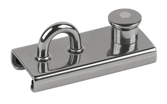 Schaefer T-Track Slider SS 1", Eye Slide, Spring, Lined
