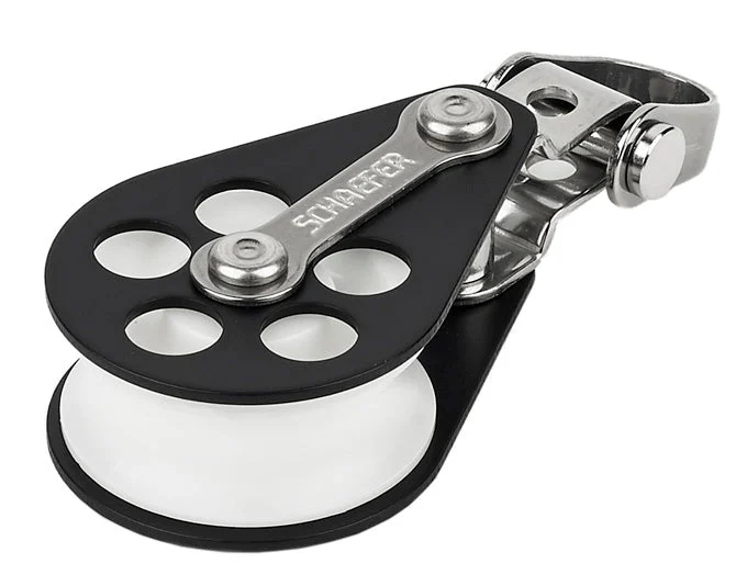 Schaefer Block, Single Alum. w/Front Side Shackle