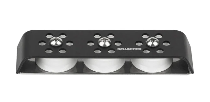 Schaefer Deck Organizer Triple Sheave Alum.