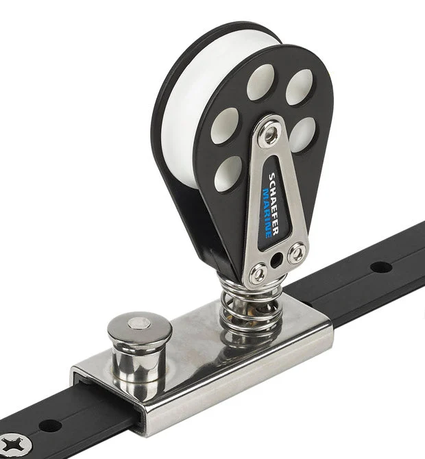 Schaefer Block, Spring Loaded/Lined Slide/Alum. for 1" T-Track