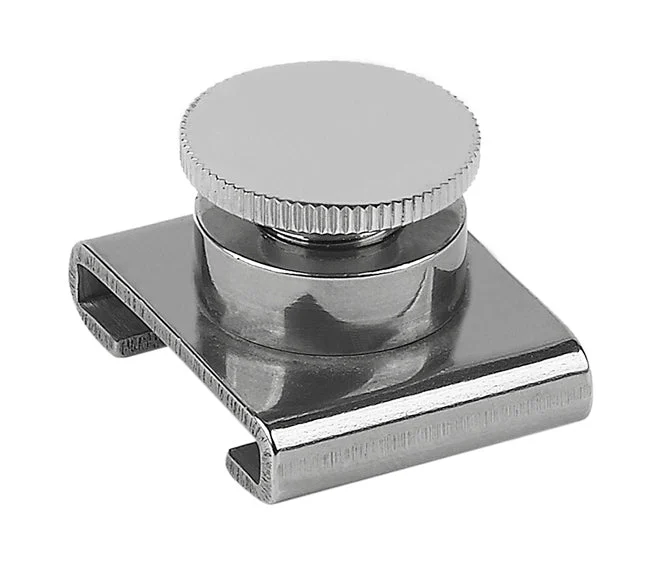 Schaefer T-Track Slider SS 1", Adj. Stop/ Screw Pin