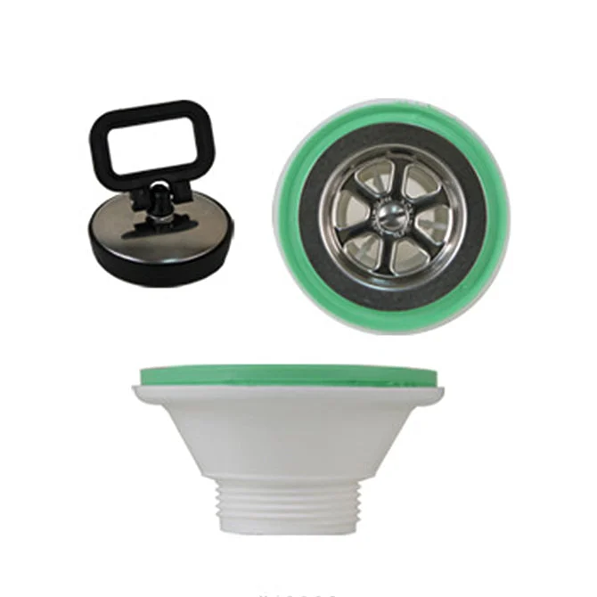 Scandvik Sink Drain Assembly w/Stopper 1-1/4" Thread