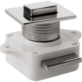 Sea-Dog Push Button Rim Latch - Square - Stainless Steel/Plastic Housing