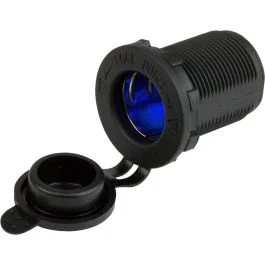 Sea-Dog 12v Power Socket W/Blue Leds