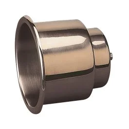 Sea-Dog Flush Mount Combo Drink Holder W/Drain Fitting - Stamped 304 Stainless Steel