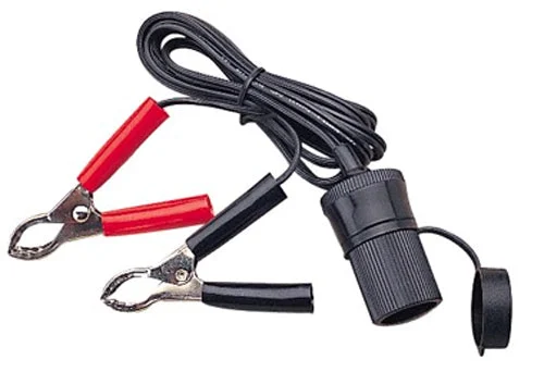 Sea-Dog Line Power Socket w/Battery Clips 6'