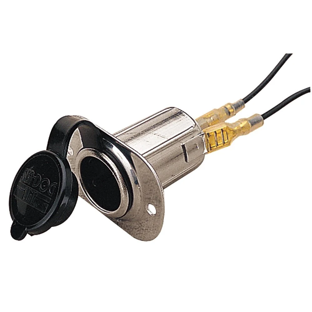 Sea-Dog 12V Chrome Steel Power Socket – Marine Electrical Replacement Part