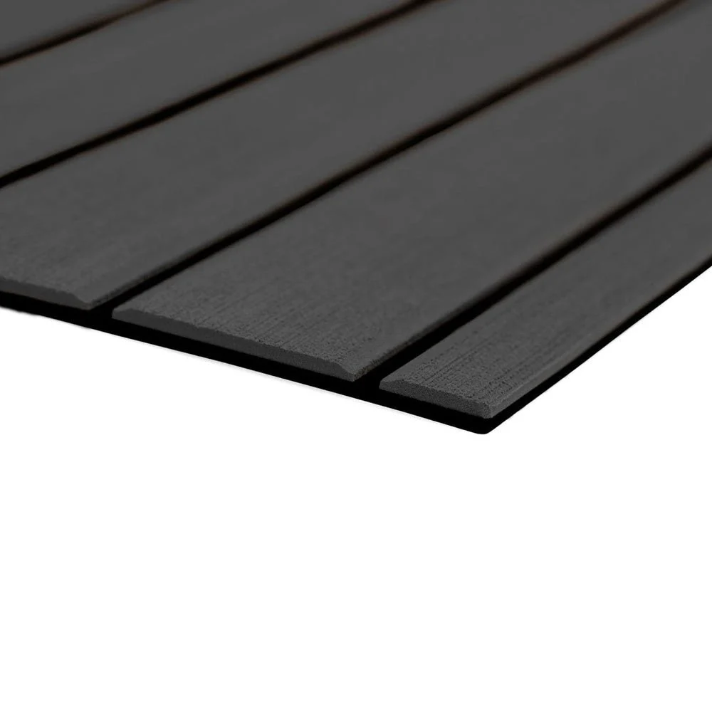 SeaDek 40" x 80" 6mm Teak Full Sheet - Brushed Texture - Dark Grey/Black (1016mm x 2032mm x 6mm) – Marine Boat Replacement Part