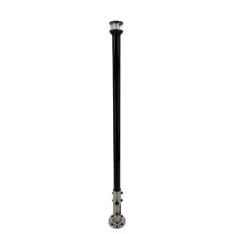 Seaview 24" Manually Folding Light Post W/316 Stainless Steel Base & Ltbled12c5 Navigation Light - Black