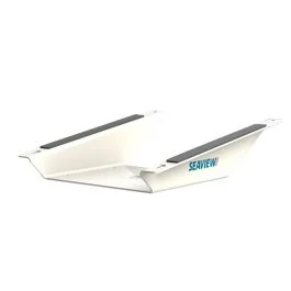 Seaview Aluminum 8 Degree Wedge Base For Starlink Flat High-Performance Antenna - White