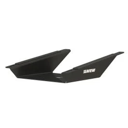 Seaview Aluminum 8 Degree Wedge Base For Starlink Flat High-Performance Antenna - Black