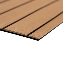 Seadek 40" X 80" 6mm Teak Full Sheet - Brushed Texture - Mocha/Black (1016mm X 2032mm X 6mm)