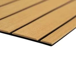 Seadek 40" X 80" 6mm Teak Full Sheet - Brushed Texture - Camel/Black (1016mm X 2032mm X 6mm)