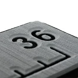 Seadek 36" Routed Ruler - 6mm - Brushed Texture - Storm Grey/Black