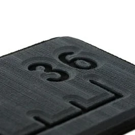 Seadek 36" Routed Ruler - 6mm - Brushed Texture - Dark Grey/Black