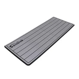 Seadek 14" X 36" 20mm Dual Density Small Teak Helm Pad W/Seadek Logo - Brushed Texture - Gray/Black (355.6mm X 914.4mm X 20mm)