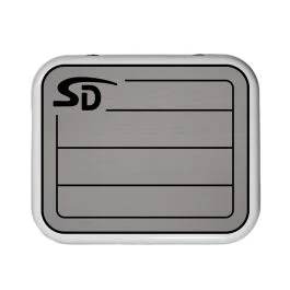 Seadek Yeti Roadie 24 Teak Cooler Pad - 6mm - Storm Grey/Black