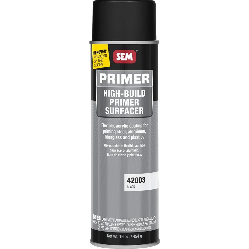 Sem High-Build Primer Surfacer - 20oz Aerosol Can - Black – Marine Boat Replacement Part