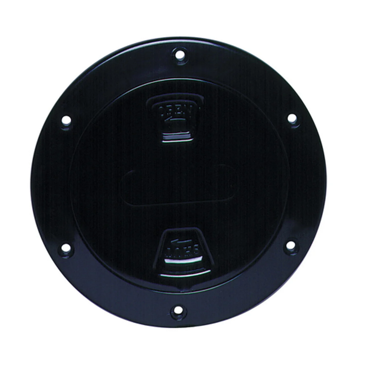 Beckson DP40-B Screw-Out Deck Plate - 4", Black - DP40-B