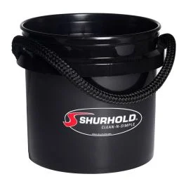 Shurhold World'S Best Rope Handle Bucket - 3.5 Gallon - Black