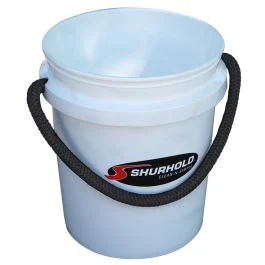 Shurhold World'S Best Rope Handle Bucket - 5 Gallon - White