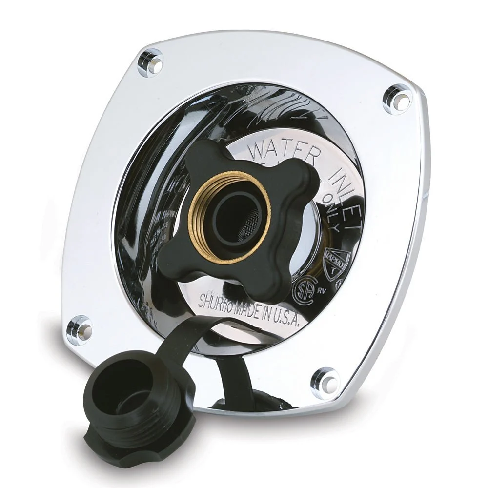 Shurflo by Pentair Pressure Reducing City Water Entry - Wall Mount - Chrome – Boat Pump & Plumbing Part