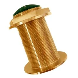 Echonautics Bronze Low-Profile Thru-Hull Medium-Frequency Chirp Transducer - 600w, 0 Degree Tilt, 80-130khz