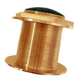 Echonautics Bronze Low-Profile Thru-Hull High-Frequency Chirp Transducer - 1kw, 0 Degree Tilt, 130-210khz