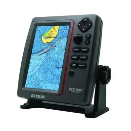 Si-Tex Standalone 7" Gps Chart Plotter System W/Color Lcd, External Gps Antenna & C-Map 4d Card