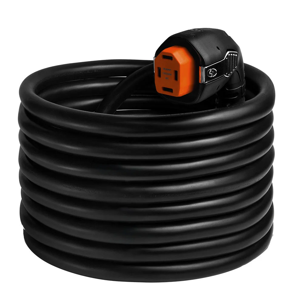 SmartPlug 50 AMP Angled RV Dual Configuration Cordset - 30' – Marine Boat Replacement Part