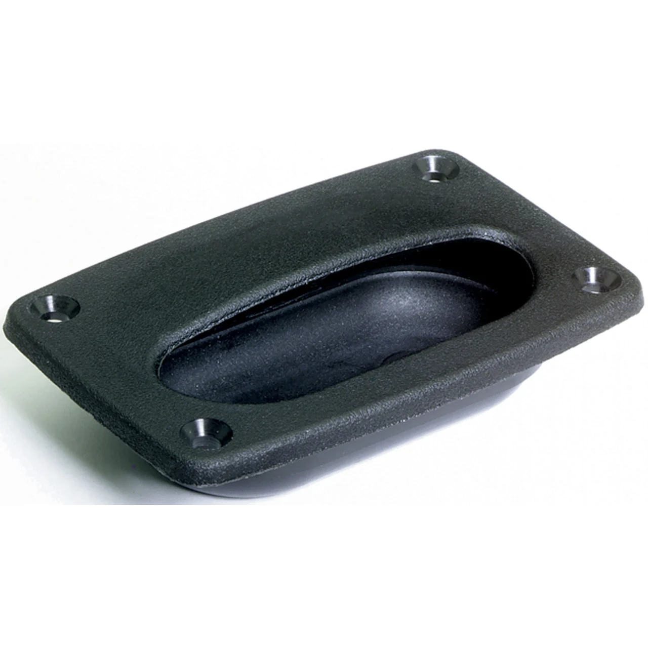 Attwood 2027-7 Rectangular Flush Hatch Pull - Black - 2027-7