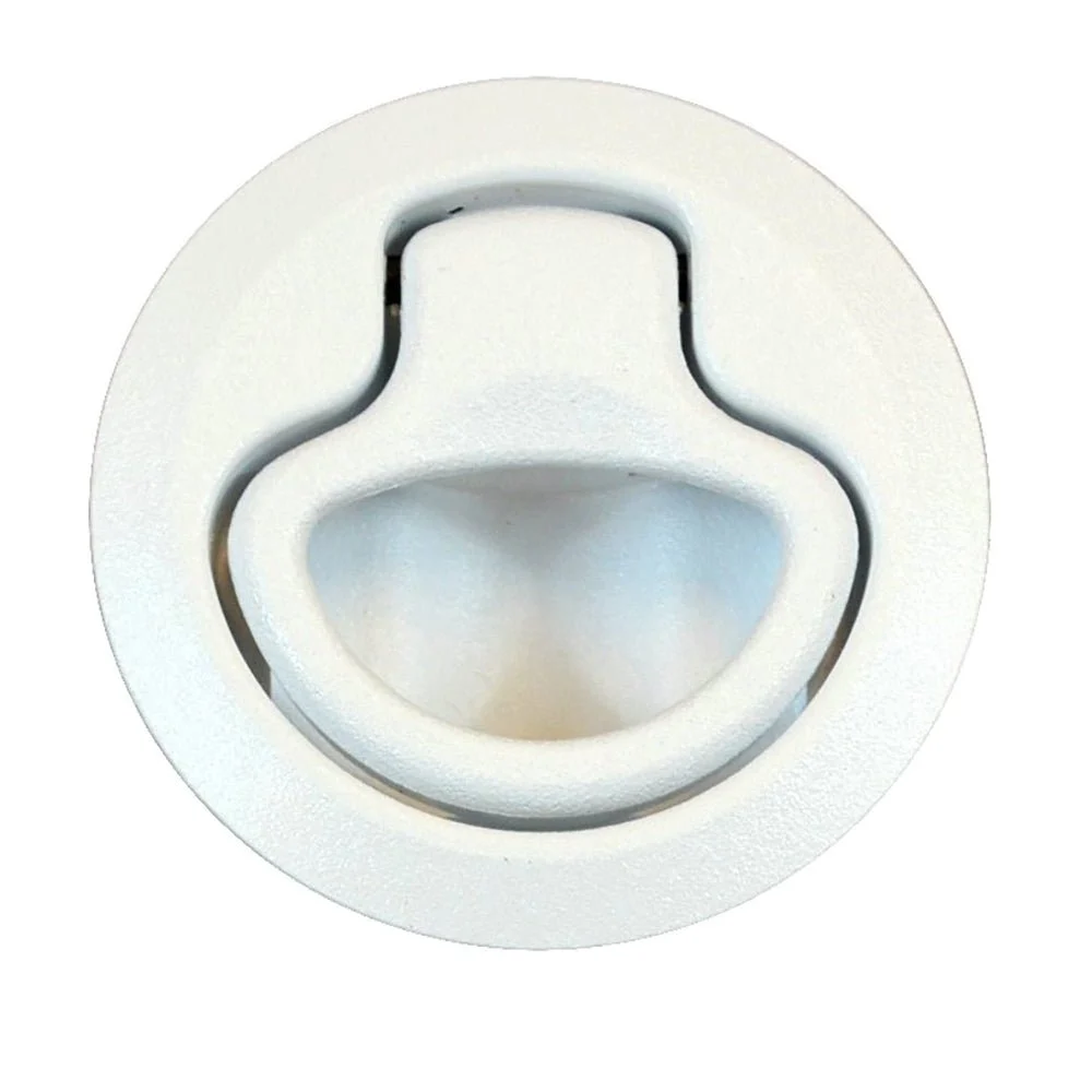 Southco Flush Pull Latch - Push To Close - Medium - White – Marine Boat Replacement Part
