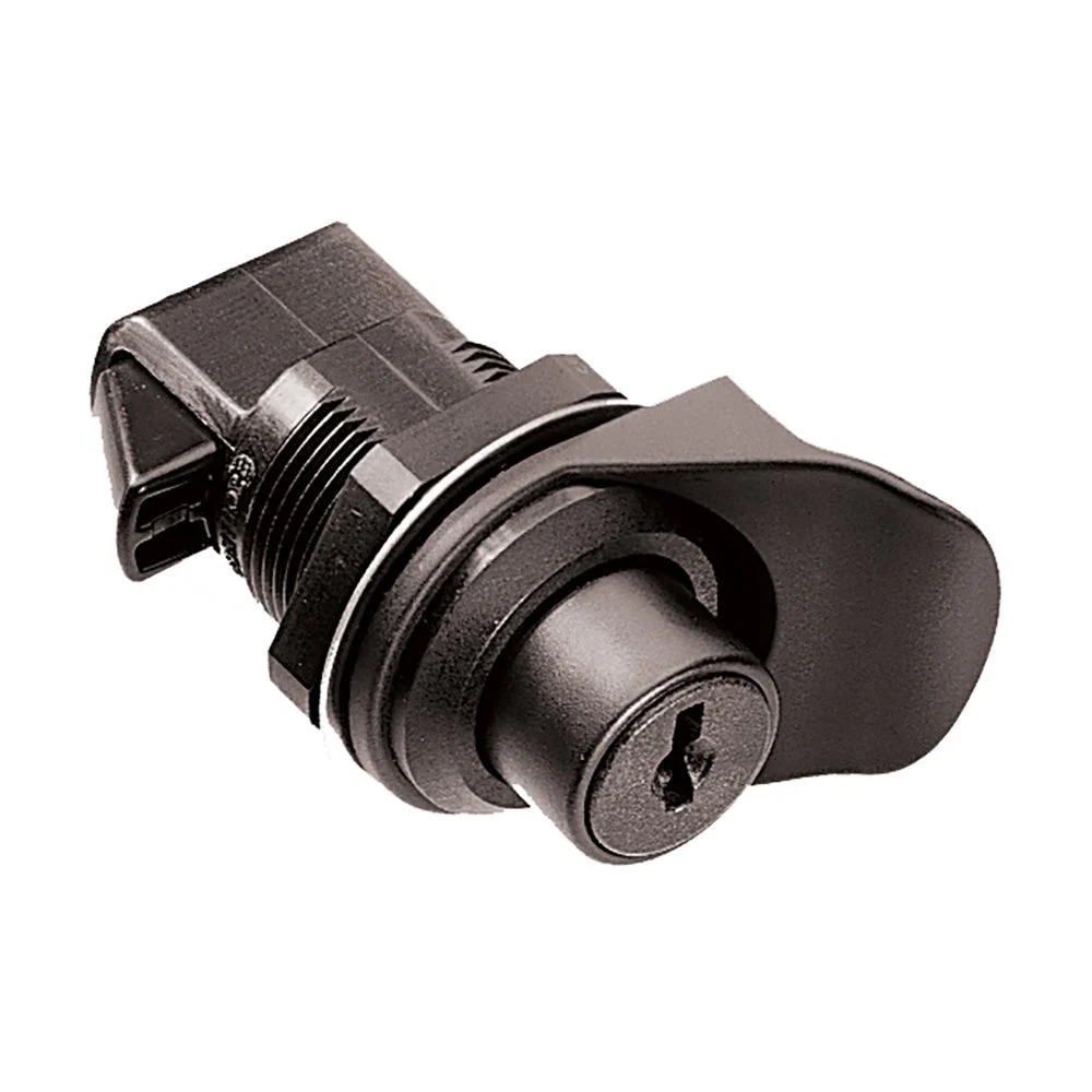 Southco Keylocking Flush/Knob Latch - Black Plastic – Marine Boat Replacement Part