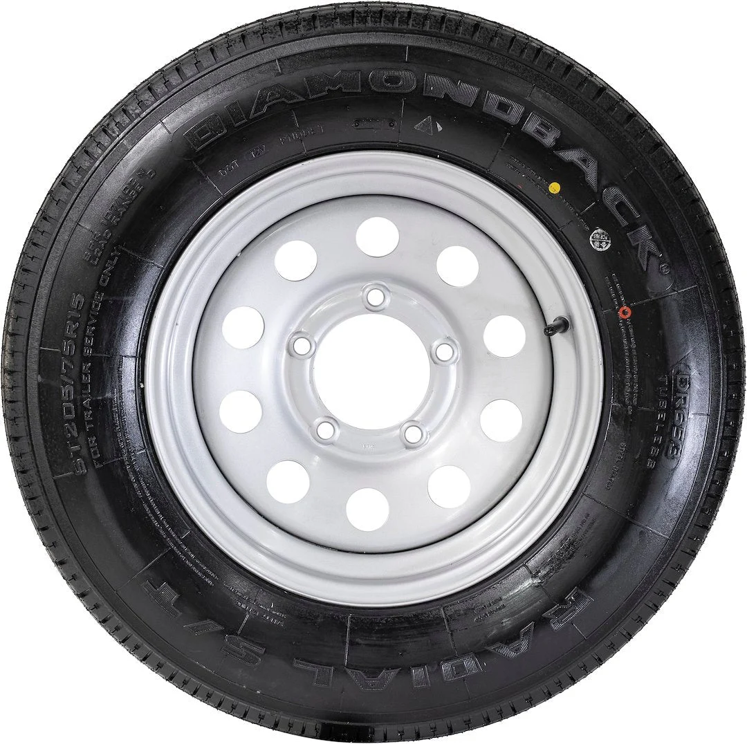 ST205/75R15 8 PLY DIAMONDBACK ON 15