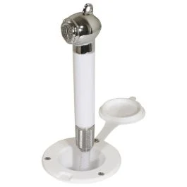 Scandvik Recessed Transom Shower W/6' Hose - White