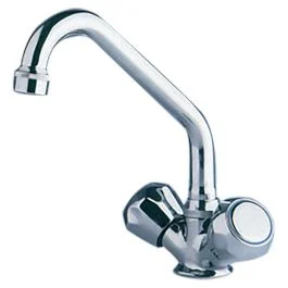 Scandvik Chrome Galley Mixer W/Swivel Spout