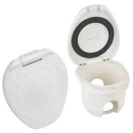 Scandvik Replacement White Cup & Cap F/Recessed Shower