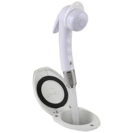 Scandvik Recessed Shower W/6' White Hose - Euro Trigger Sprayer