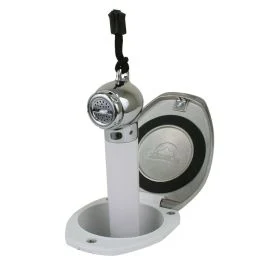 Scandvik White & Ss Recessed Transom Shower Handle/Hose - Vertical/Horizontal Mount - 6' Hose